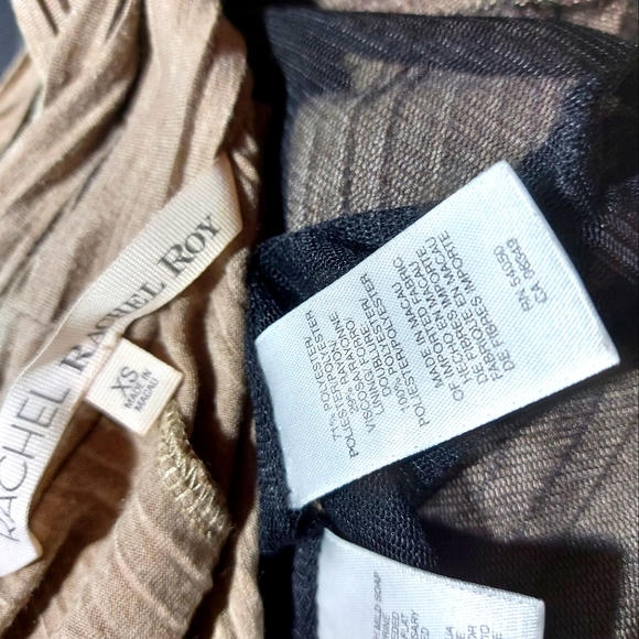 Rachel Roy Pleated Plunge Neck Mini Dress - Picture 6 of 6